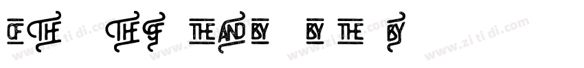 Boston characters字体转换